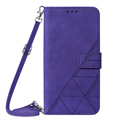 Coque Portefeuille Livre Cuir Etui Clapet Y01B pour Apple iPhone 15 Plus Violet
