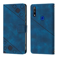 Coque Portefeuille Livre Cuir Etui Clapet Y01B pour Huawei Honor 9X Bleu