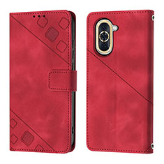 Coque Portefeuille Livre Cuir Etui Clapet Y01B pour Huawei Nova 10 Pro Rouge