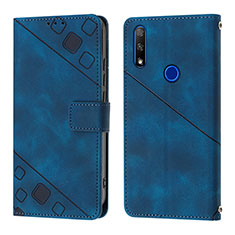 Coque Portefeuille Livre Cuir Etui Clapet Y01B pour Huawei P Smart Z (2019) Bleu