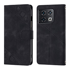 Coque Portefeuille Livre Cuir Etui Clapet Y01B pour OnePlus 10 Pro 5G Noir