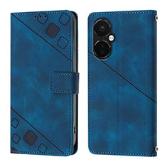 Coque Portefeuille Livre Cuir Etui Clapet Y01B pour OnePlus Nord N30 5G Bleu