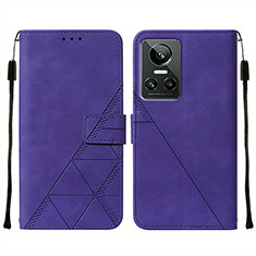 Coque Portefeuille Livre Cuir Etui Clapet Y01B pour Realme GT Neo3 5G Violet