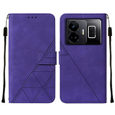 Coque Portefeuille Livre Cuir Etui Clapet Y01B pour Realme GT Neo5 5G Violet