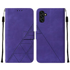Coque Portefeuille Livre Cuir Etui Clapet Y01B pour Samsung Galaxy A04s Violet