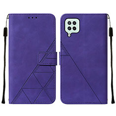 Coque Portefeuille Livre Cuir Etui Clapet Y01B pour Samsung Galaxy F22 4G Violet