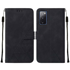 Coque Portefeuille Livre Cuir Etui Clapet Y01B pour Samsung Galaxy S20 FE (2022) 5G Noir