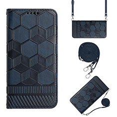 Coque Portefeuille Livre Cuir Etui Clapet Y01B pour Xiaomi Redmi Note 11 4G (2022) Bleu