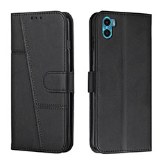 Coque Portefeuille Livre Cuir Etui Clapet Y01X pour Motorola Moto E22S Noir