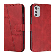 Coque Portefeuille Livre Cuir Etui Clapet Y01X pour Motorola Moto E32 Rouge
