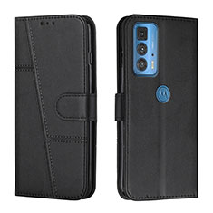 Coque Portefeuille Livre Cuir Etui Clapet Y01X pour Motorola Moto Edge 20 Pro 5G Noir