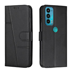 Coque Portefeuille Livre Cuir Etui Clapet Y01X pour Motorola Moto Edge Lite 5G Noir