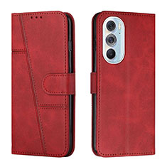 Coque Portefeuille Livre Cuir Etui Clapet Y01X pour Motorola Moto Edge Plus (2022) 5G Rouge
