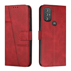 Coque Portefeuille Livre Cuir Etui Clapet Y01X pour Motorola Moto G Power (2022) Rouge