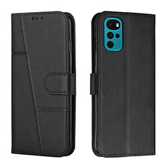 Coque Portefeuille Livre Cuir Etui Clapet Y01X pour Motorola Moto G22 Noir