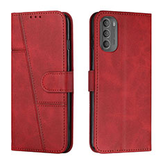 Coque Portefeuille Livre Cuir Etui Clapet Y01X pour Motorola Moto G41 Rouge