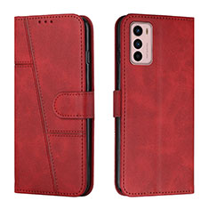 Coque Portefeuille Livre Cuir Etui Clapet Y01X pour Motorola Moto G42 Rouge