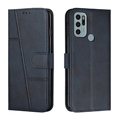 Coque Portefeuille Livre Cuir Etui Clapet Y01X pour Motorola Moto G60s Bleu