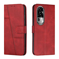 Coque Portefeuille Livre Cuir Etui Clapet Y01X pour Oppo Reno10 Pro+ Plus 5G Rouge