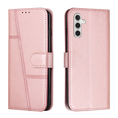 Coque Portefeuille Livre Cuir Etui Clapet Y01X pour Samsung Galaxy A04s Or Rose