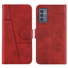Coque Portefeuille Livre Cuir Etui Clapet Y01X pour Samsung Galaxy A05s Rouge