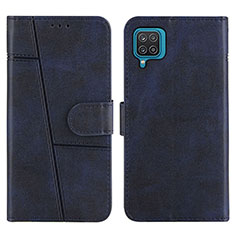 Coque Portefeuille Livre Cuir Etui Clapet Y01X pour Samsung Galaxy A12 Nacho Bleu