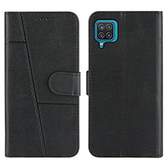 Coque Portefeuille Livre Cuir Etui Clapet Y01X pour Samsung Galaxy A12 Nacho Noir