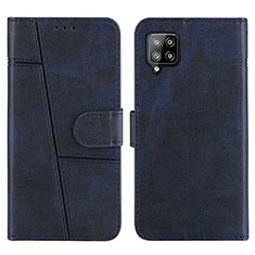 Coque Portefeuille Livre Cuir Etui Clapet Y01X pour Samsung Galaxy A42 5G Bleu