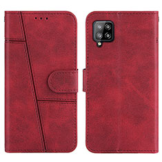 Coque Portefeuille Livre Cuir Etui Clapet Y01X pour Samsung Galaxy A42 5G Rouge