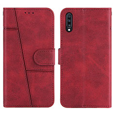 Coque Portefeuille Livre Cuir Etui Clapet Y01X pour Samsung Galaxy A50 Rouge