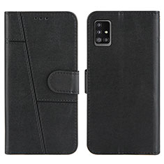 Coque Portefeuille Livre Cuir Etui Clapet Y01X pour Samsung Galaxy A51 4G Noir