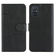 Coque Portefeuille Livre Cuir Etui Clapet Y01X pour Samsung Galaxy A71 4G A715 Noir