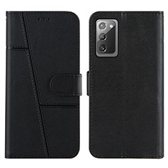 Coque Portefeuille Livre Cuir Etui Clapet Y01X pour Samsung Galaxy Note 20 5G Noir