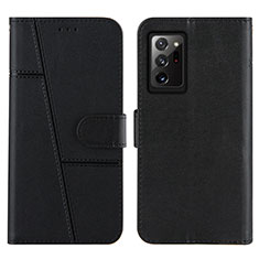 Coque Portefeuille Livre Cuir Etui Clapet Y01X pour Samsung Galaxy Note 20 Ultra 5G Noir