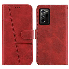 Coque Portefeuille Livre Cuir Etui Clapet Y01X pour Samsung Galaxy Note 20 Ultra 5G Rouge