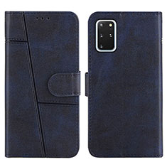 Coque Portefeuille Livre Cuir Etui Clapet Y01X pour Samsung Galaxy S20 Plus Bleu