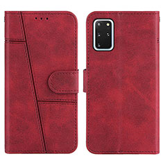 Coque Portefeuille Livre Cuir Etui Clapet Y01X pour Samsung Galaxy S20 Plus Rouge