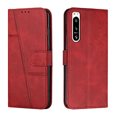 Coque Portefeuille Livre Cuir Etui Clapet Y01X pour Sony Xperia 5 IV Rouge