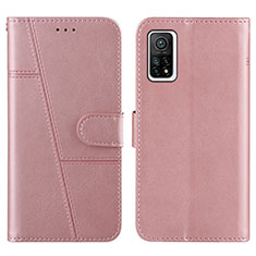 Coque Portefeuille Livre Cuir Etui Clapet Y01X pour Xiaomi Mi 10T 5G Or Rose