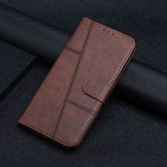 Coque Portefeuille Livre Cuir Etui Clapet Y01X pour Xiaomi Poco F5 Pro 5G Marron