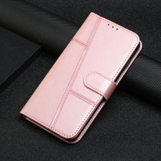 Coque Portefeuille Livre Cuir Etui Clapet Y01X pour Xiaomi Poco X5 Pro 5G Or Rose
