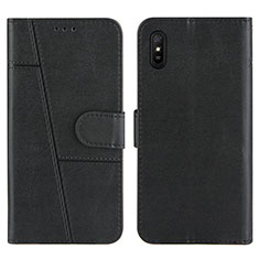 Coque Portefeuille Livre Cuir Etui Clapet Y01X pour Xiaomi Redmi 9AT Noir