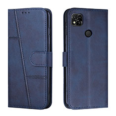 Coque Portefeuille Livre Cuir Etui Clapet Y01X pour Xiaomi Redmi 9C Bleu