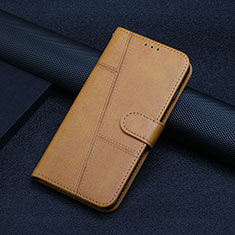 Coque Portefeuille Livre Cuir Etui Clapet Y01X pour Xiaomi Redmi Note 12 Pro 5G Brun Clair
