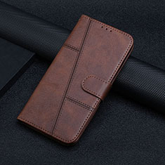 Coque Portefeuille Livre Cuir Etui Clapet Y01X pour Xiaomi Redmi Note 12 Pro 5G Marron