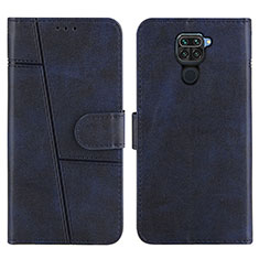 Coque Portefeuille Livre Cuir Etui Clapet Y01X pour Xiaomi Redmi Note 9 Bleu