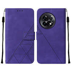 Coque Portefeuille Livre Cuir Etui Clapet Y02B pour OnePlus 11R 5G Violet