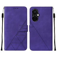 Coque Portefeuille Livre Cuir Etui Clapet Y02B pour OnePlus Nord N30 5G Violet