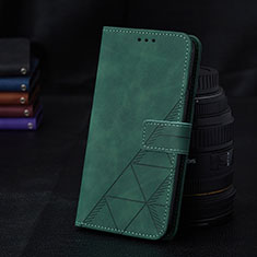 Coque Portefeuille Livre Cuir Etui Clapet Y02B pour Samsung Galaxy A02s Vert