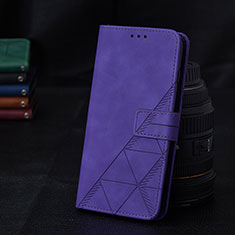 Coque Portefeuille Livre Cuir Etui Clapet Y02B pour Samsung Galaxy A42 5G Violet